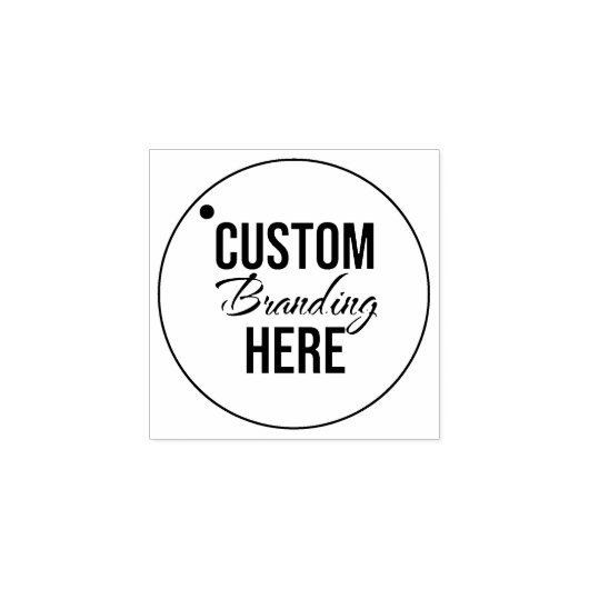 Kleine Custom Houten Rubber Stamp met Logo Rubberstempel (Afrduk)