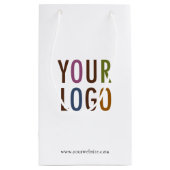 Kleine Custom Paper Shopping Bag met Company Logo Klein Cadeauzakje (Achterkant)