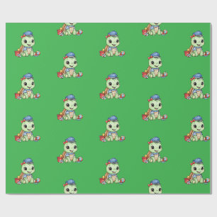 Kleine Cute Schildpad Cadeaupapier