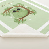 Kleine Cute Uil Grote Sherpa Deken (3/4)