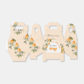 Kleine cutie 1e verjaardagsfeestje bedankdoosjes (Uitgevouwen)