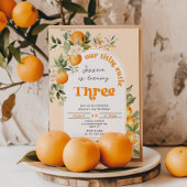 Kleine cutie 3e verjaardagsfeestje kaart