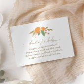 Kleine Cutie Baby shower Boeken voor Baby Informatiekaartje