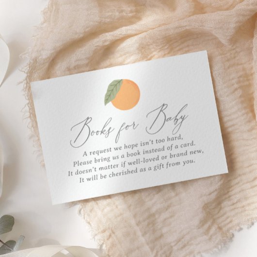 Kleine Cutie Baby shower Boeken voor Baby Informatiekaartje