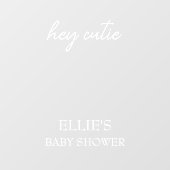 Kleine Cutie Baby shower Decoratie Raamsticker (Vel)