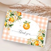 Kleine Cutie Baby shower gevouwen dank u kaarten