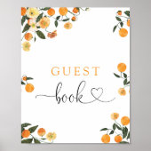 Kleine Cutie Baby shower Guest Book Poster (Voorkant)