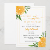 KLEINE CUTIE-BABY SHOWER KAART (Voorkant / Achterkant)