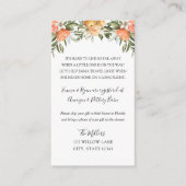 Kleine Cutie baby shower over lange afstand invoeg Informatiekaartje (Voorkant)