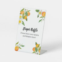 Kleine Cutie Baby shower Pedestal Sign