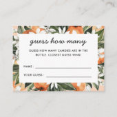 Kleine Cutie Baby shower raad eens hoeveel Informatiekaartje (Voorkant)