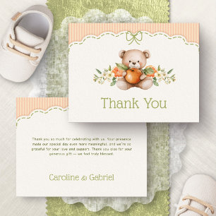 Kleine Cutie Beer Baby Shower Bedankt