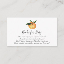 Kleine Cutie Boeken voor Baby-invoegkaart Informatiekaartje