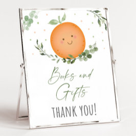 Kleine Cutie Books en Gifts Baby shower Sign. Poster