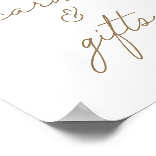 Kleine Cutie Citrus Baby shower Kaarten en Gifts Poster (Hoek)