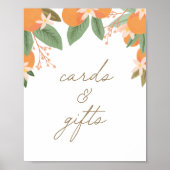 Kleine Cutie Citrus Baby shower Kaarten en Gifts Poster (Voorkant)