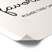 Kleine Cutie Citrus Oranje Baby shower gunsten Poster (Hoek)