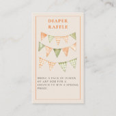 Kleine Cutie Citrus Oranje Baby shower Informatiekaartje (Voorkant)