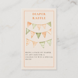 Kleine Cutie Citrus Oranje Baby shower Informatiekaartje