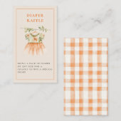 Kleine Cutie Citrus Oranje Baby shower Informatiekaartje (Voorkant / Achterkant)