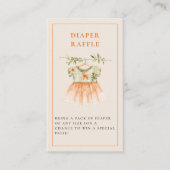 Kleine Cutie Citrus Oranje Baby shower Informatiekaartje (Voorkant)