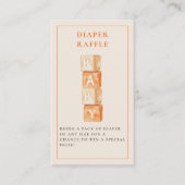 Kleine Cutie Citrus Oranje Baby shower Informatiekaartje (Voorkant)