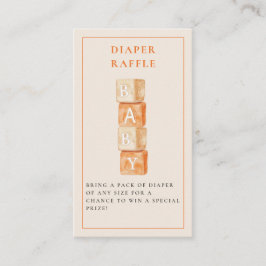 Kleine Cutie Citrus Oranje Baby shower Informatiekaartje