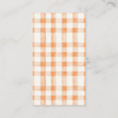 Kleine Cutie Citrus Oranje Baby shower Informatiekaartje (Achterkant)