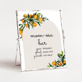 Kleine Cutie Citrus Sinaasappel Baby shower Moeder Poster