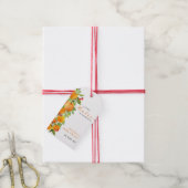 Kleine Cutie Citrus Sinaasappel Clementine Baby sh Cadeaulabel (Met Touw)