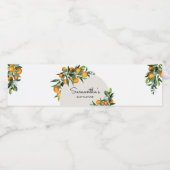 Kleine Cutie Citrus Sinaasappel Waterfles Etiket (Enkel label)