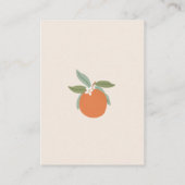 Kleine Cutie Citrus Sinaasappels Luier Raffle Informatiekaartje (Achterkant)