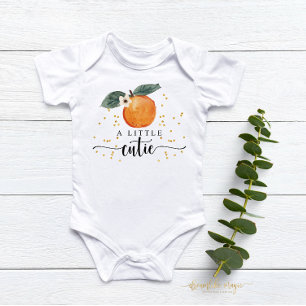 Kleine cutie Citrus Tangerine Cute Fruit Baby Romper