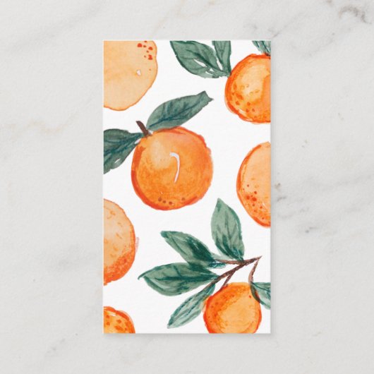 Kleine Cutie Clementine Luier Raffle Kaarten (Achterkant)