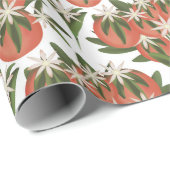 Kleine Cutie Clementine Neutral Baby shower Cadeaupapier (Rol Hoek)