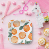 Kleine Cutie Clementine Party Papier Borden Papieren Bordje (Feest)