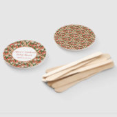 Kleine Cutie Clementine Roze Meisje Baby shower Handwaaier (Niet-gemonteerd)