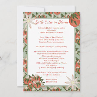 Kleine Cutie Clementine Sage Douche Door Afstand Kaart