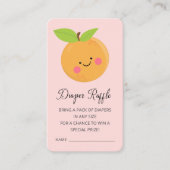 Kleine Cutie Diaper Raffle Ticket Enclosure Informatiekaartje (Voorkant)