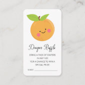 Kleine Cutie Diaper Raffle Ticket Enclosure Informatiekaartje (Voorkant)