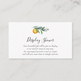 Kleine Cutie Display Shower-invoegkaart Informatiekaartje