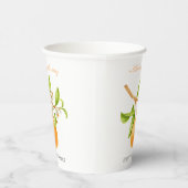 Kleine Cutie Esthetisch Baby shower Papieren Bekers (Rechts)