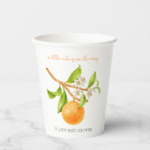 Kleine Cutie Esthetisch Baby shower Papieren Bekers (Voorkant)