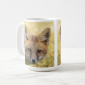 Kleine Cutie Fox Portret Koffiemok (Voorkant links)