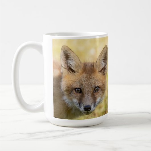 Kleine Cutie Fox Portret Koffiemok (Links)