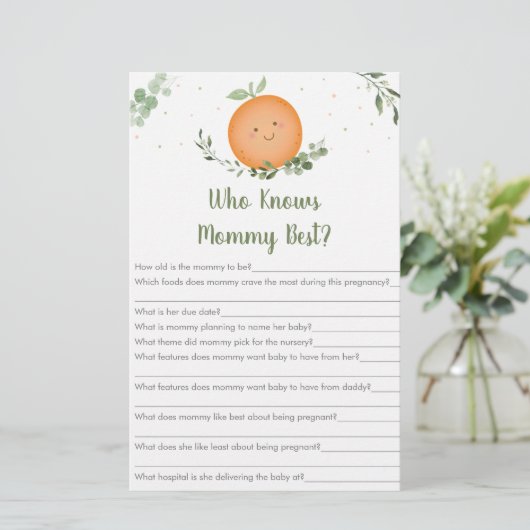 Kleine Cutie Greenery die mama het beste spel kent (Staand voorkant)