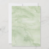 Kleine Cutie Greenery Neutral Baby shower Kaart (Achterkant)