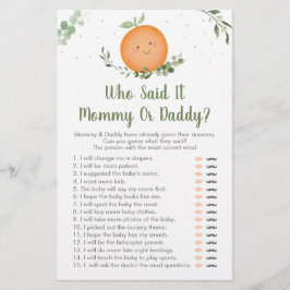 Kleine Cutie Greenery raad wie zei dat het speelde