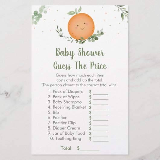 Kleine Cutie Greenery raadt het prijsspel aan (Voorkant)