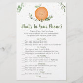 Kleine Cutie Greenery Wat zit er in je telefoonspe (Voorkant)